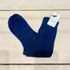 NWT Aerie Real Soft Crew Socks One Size Womens navy blue long socks